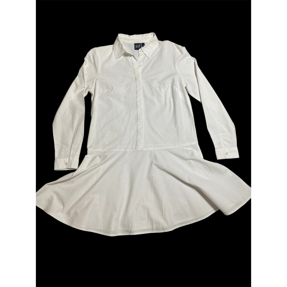 Gap Flounce Mini Shirtdress - Picture 2 of 6